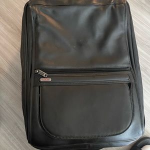 Leather Tumi briefcase luggage